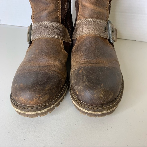 Bos & Co Brown Womens Innercity Tall Wool Lined Leather Riding Boots Size 36 - Picture 3 of 13